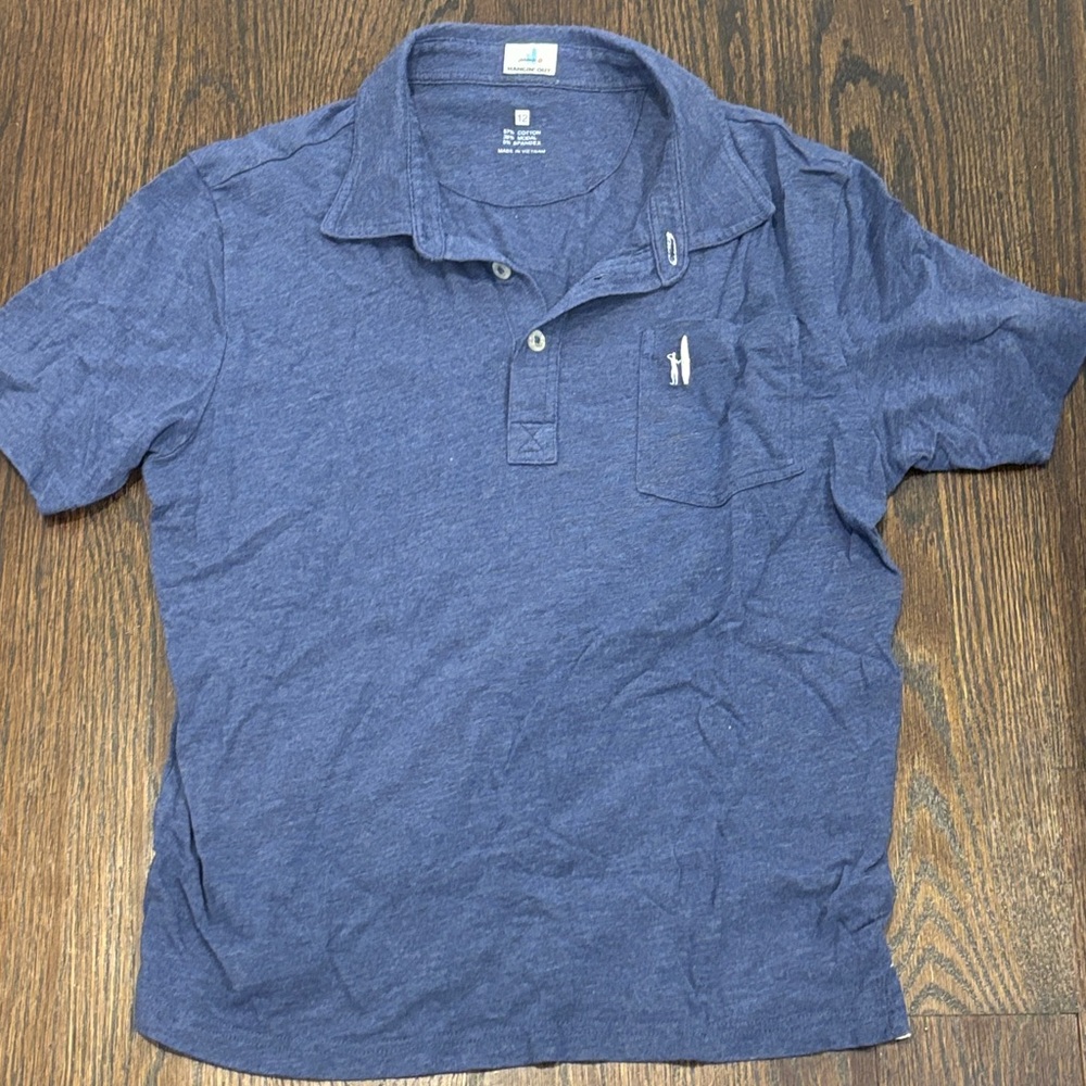 johnnie-O Boy’s Classic Navy Polo Shirt Size 12